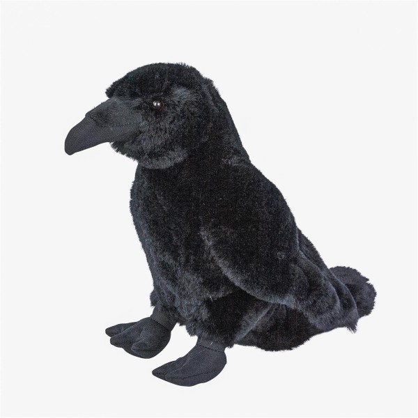 Rabe 33 cm Uni-Toys Kuscheltier Vogel schwarz