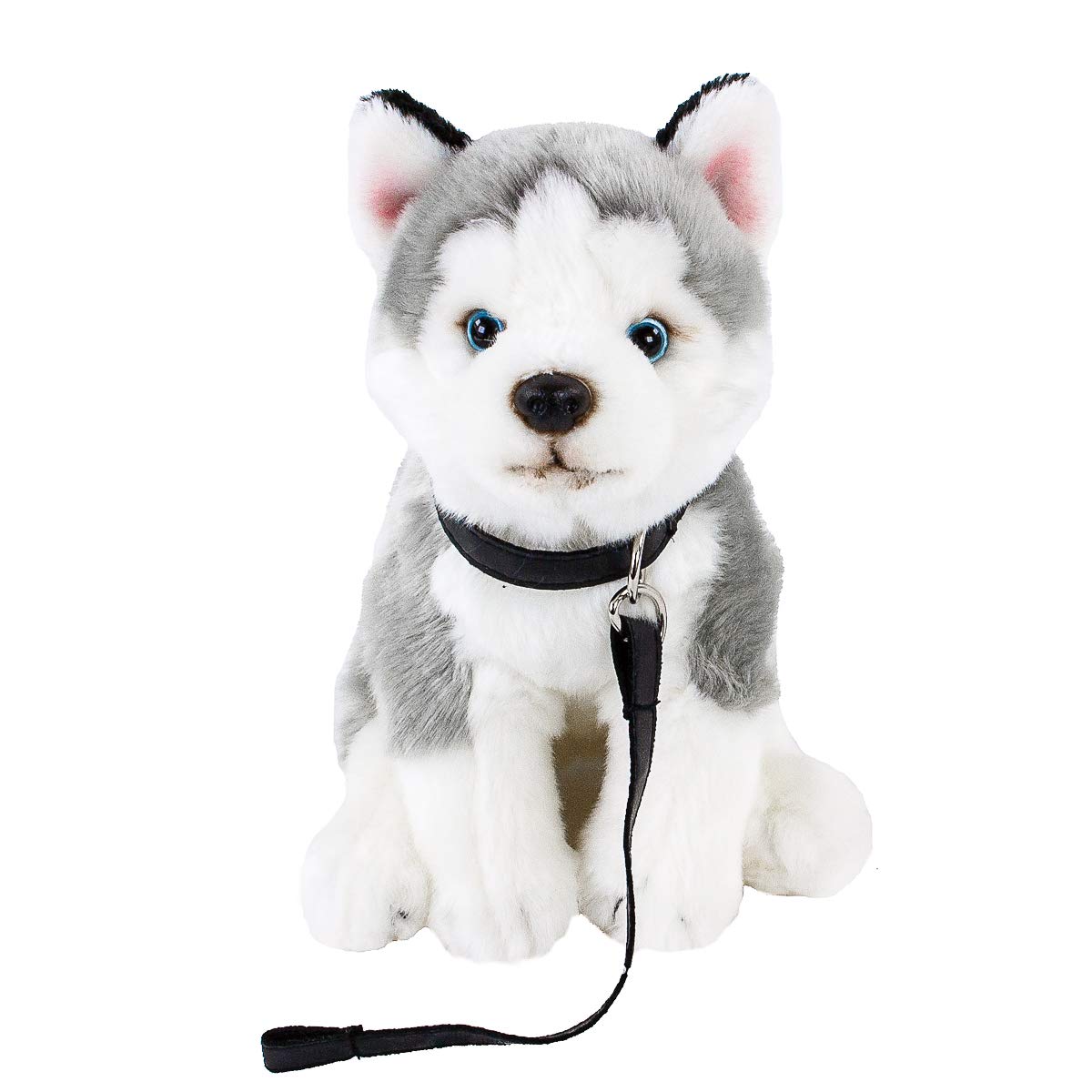 Uni-Toys Kuscheltier Hund Husky mit Leine 25 cm Plüschtier