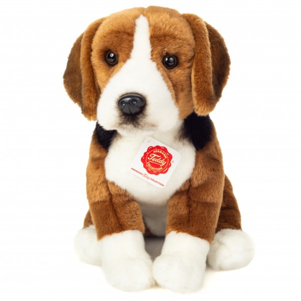 Teddy Hermann Kuscheltier Jagdhund sitzend 29 cm Plüschhund