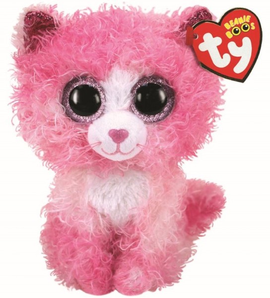 TY Katze Reagan 15 cm pink mit Glitzeraugen Kuscheltier