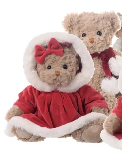 Bukowski Teddybär Romy Xmas rote Schleife 40 cm