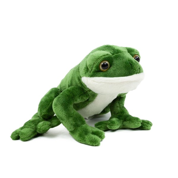 Kuscheltier Frosch 15 cm grün sitzend Plüschfrosch