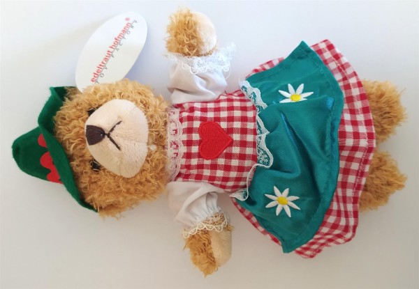 Teddybär Bayern Mädchen mit Tracht 18 cm Plüschteddybär