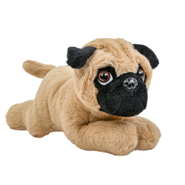 Mops liegend 30 cm Plüschhund