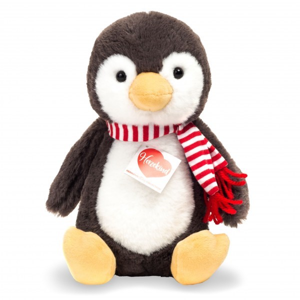 Teddy Hermann Pinguin Pancho mit Schal 23 cm Plüschpinguin