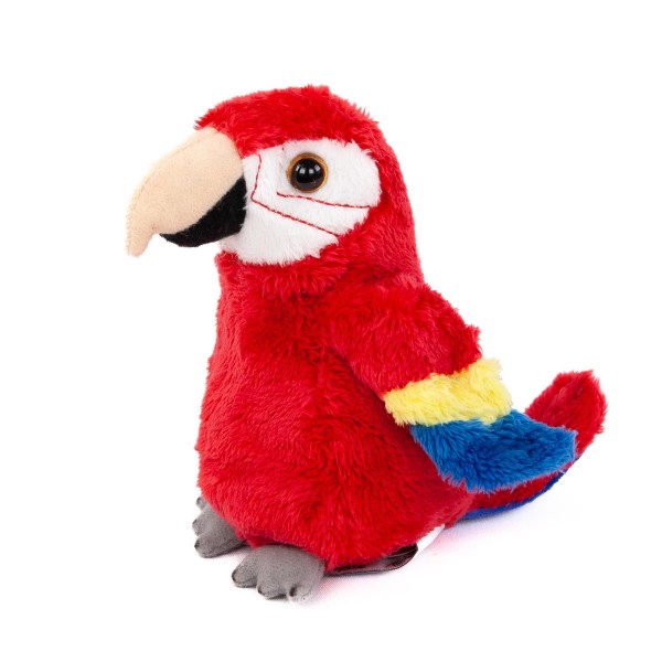 Papagei rot 15 cm Kuscheltier Uni-Toys