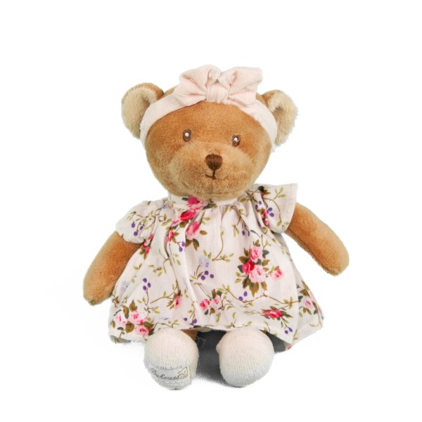 Bukowski Teddybär Baby Meli 20 cm mit Blümchenkleid