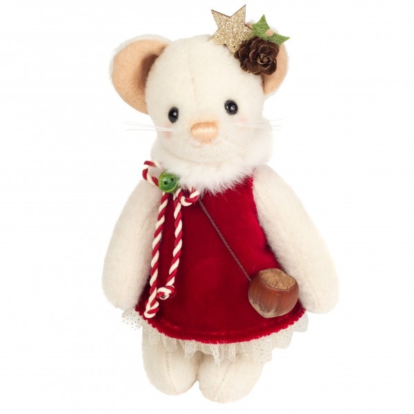 Teddy Hermann Weihnachtsmaus Francesca 17 cm