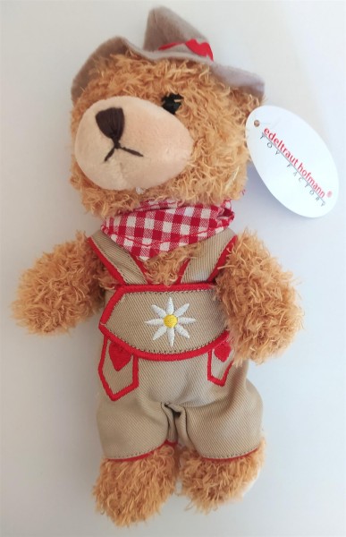 Teddybär Bayern Junge mit Tracht 18 cm Plüschteddybär