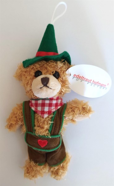 Schlüsselanhänger Teddybär Tracht Junge 11 cm