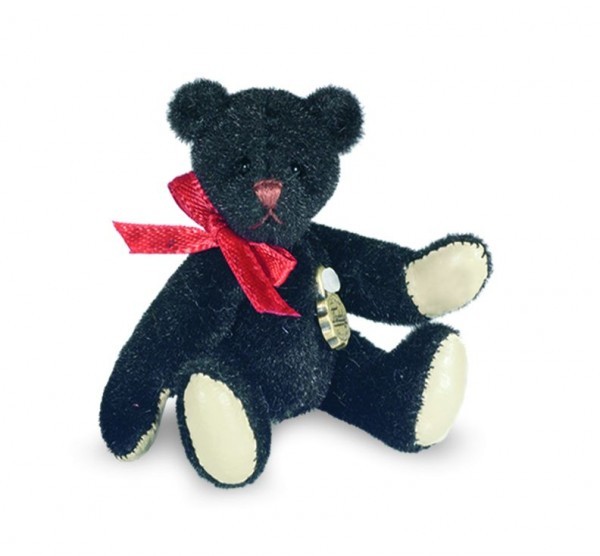 Hermann Teddy Teddybär mini schwarz 6 cm