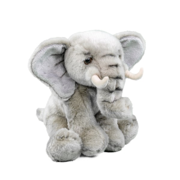 Kuscheltier Elefant sitzend grau 27 cm Plüschelefant