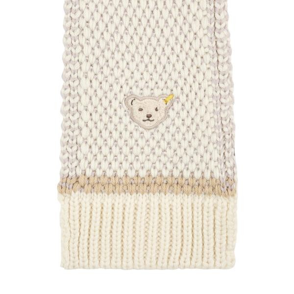 Steiff Strickschal beige gemustert