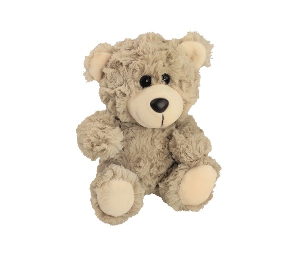 Inware Teddybär 16 cm hellbraun mit Herz