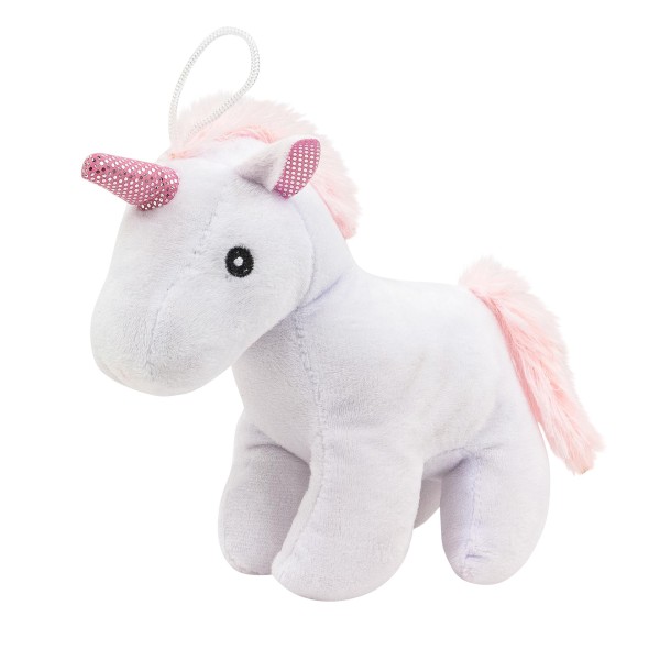 Einhorn 16 cm stehend weiß Kuscheltier