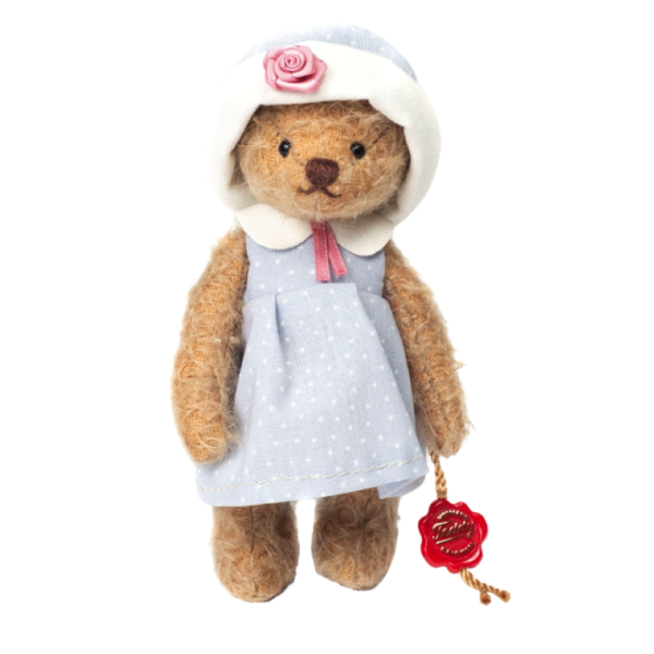 Hermann Teddy Isabell 15 cm mit Kleid & Hut Teddybär Original