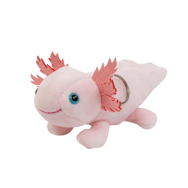 Schlüsselanhänger Axolotl 15 cm Plüschlurch