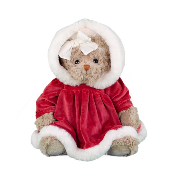 Bukowski Teddybär Romy Xmas weiße Schleife 40 cm