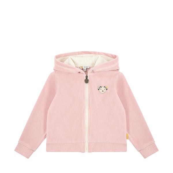 Steiff Sweatjacke Nicki rosa mit Kapuze