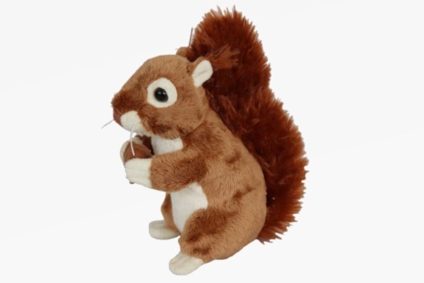 Kuscheltier Eichhörnchen braun 16 cm Plüscheichhörnchen