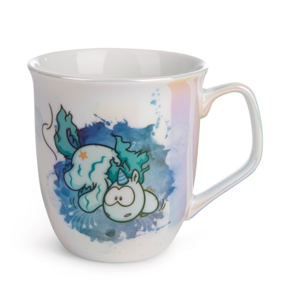 Nici Tasse Einhorn Aquario blau 360ml