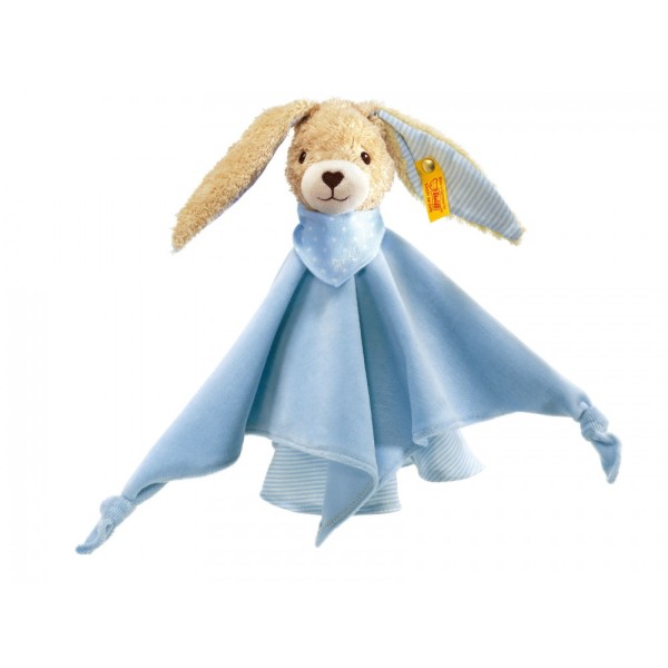 Steiff Schmusetuch Hase 28 cm blau 237478