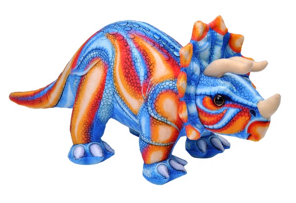 Wild Republic Triceratops blau/orange 36 cm Kuscheltier