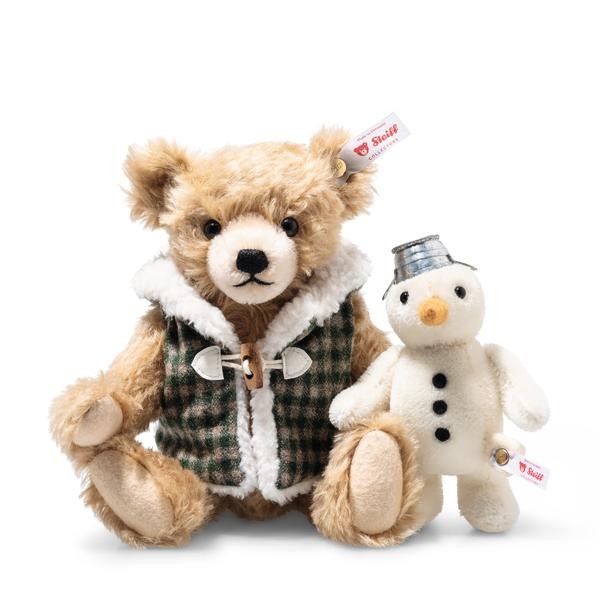 Steiff Teddybär mit Schneemann 23 cm 007538