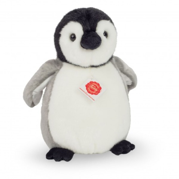 Teddy Hermann Kuscheltier Pinguin grau/schwarz/weiß 24 cm Plüschpinguin