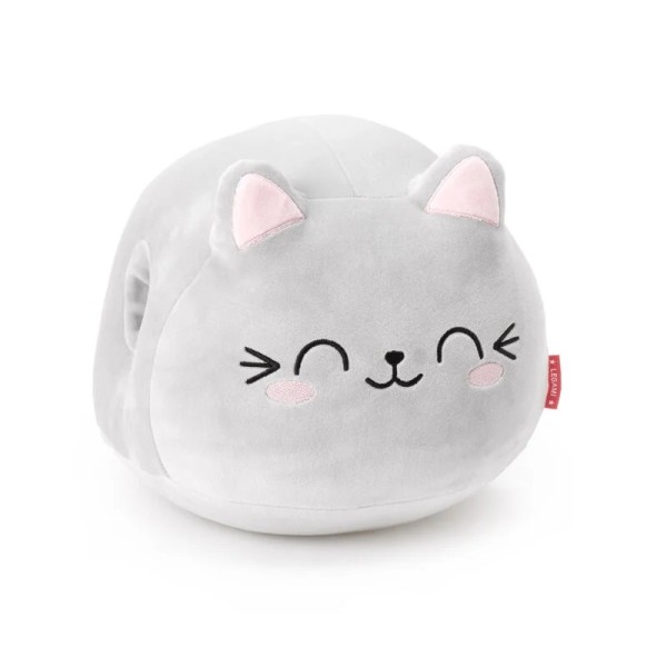 Kissen Super Soft Katze grau 24 cm