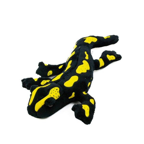 Kuscheltier Feuersalamander 29 cm schwarz/gelb